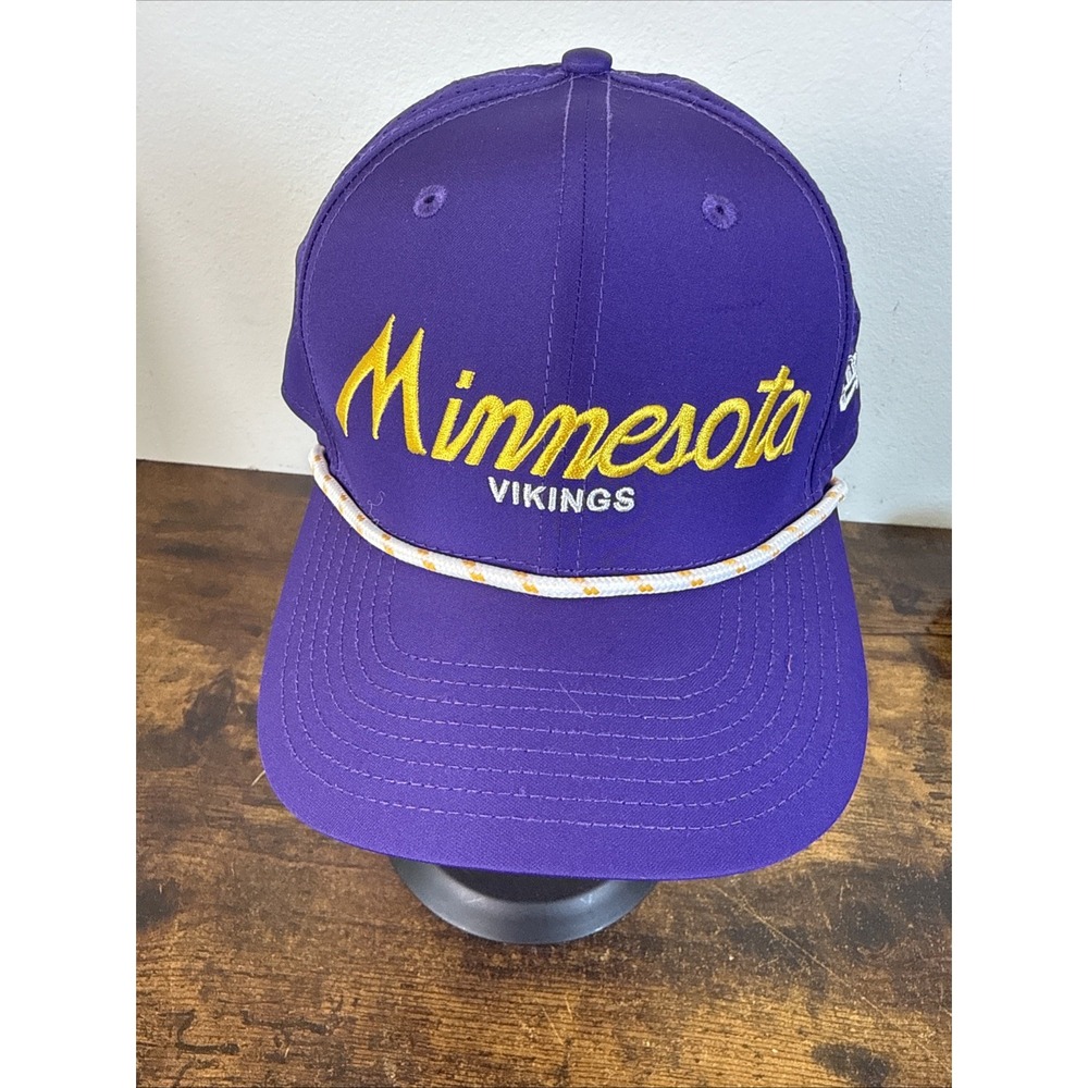Minnesota Vikings New Era 9Seventy Snapback Hat Purple Script NFL Cap Mens OSFM